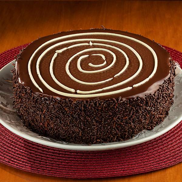 Torta de mousse de chocolate